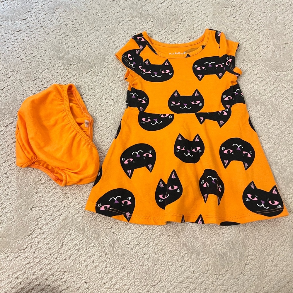 Cat & Jack 12M Halloween Cat Dress NWOT